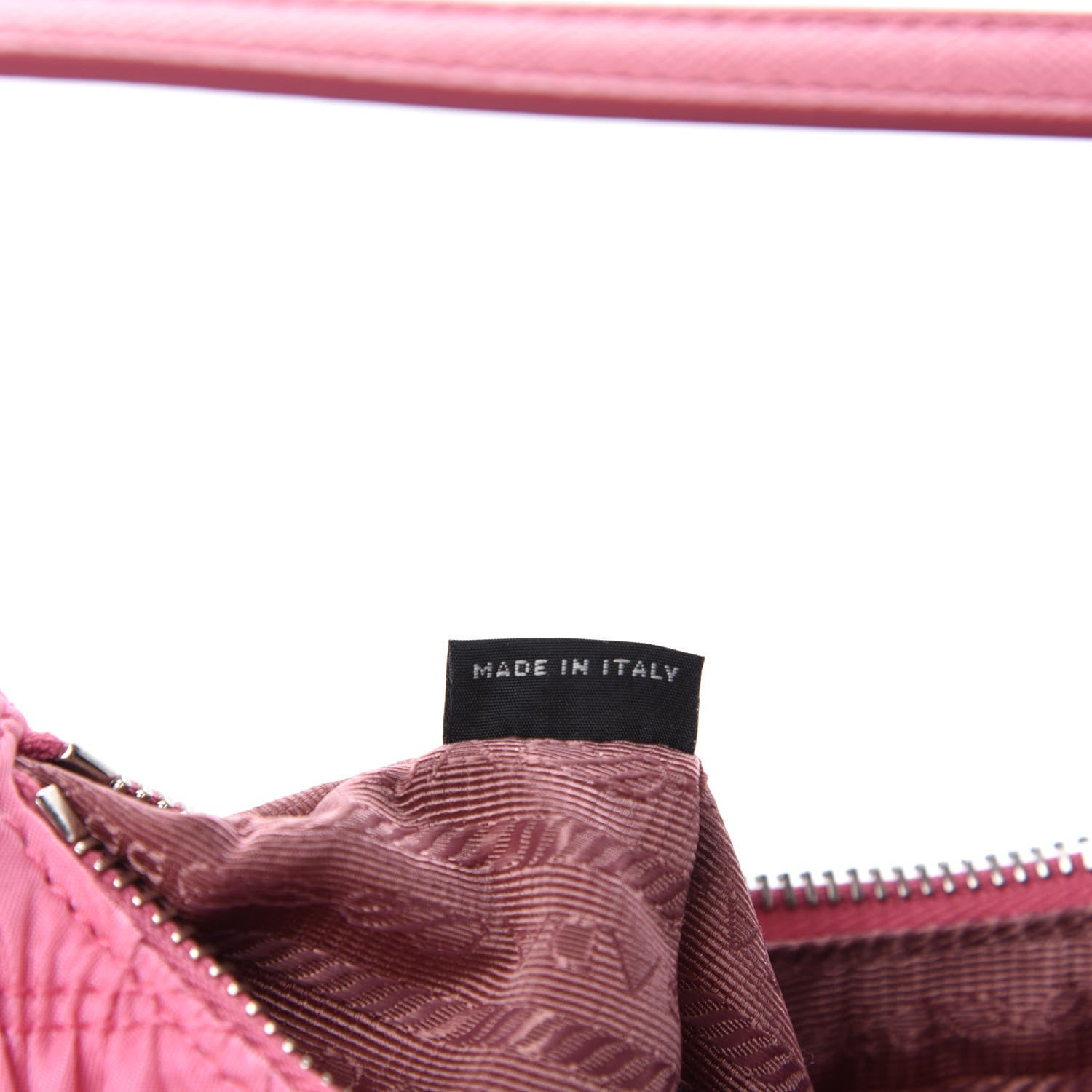 Prada Tessuto Nylon Gaufre Shoulder Bag Begonia 9 of 11