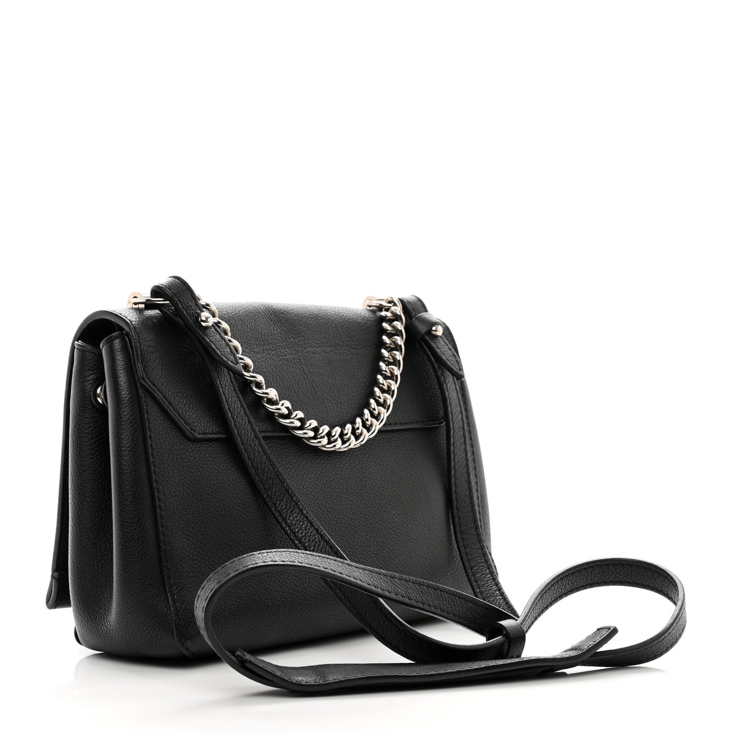Calfskin Lockme II Chain Bag BB Black