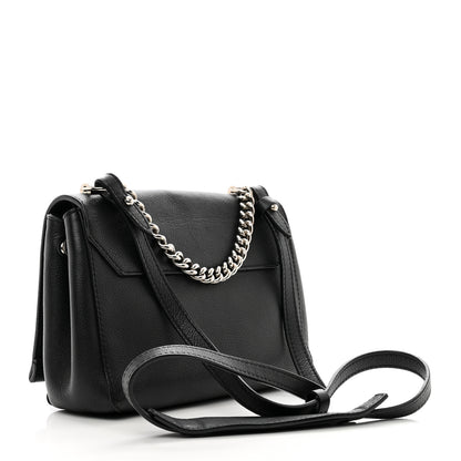 Louis Vuitton Calfskin Lockme II Chain Bag BB Black 3 of 12