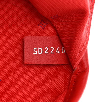Louis Vuitton Monogram Escale Neverfull MM Rouge 9 of 12