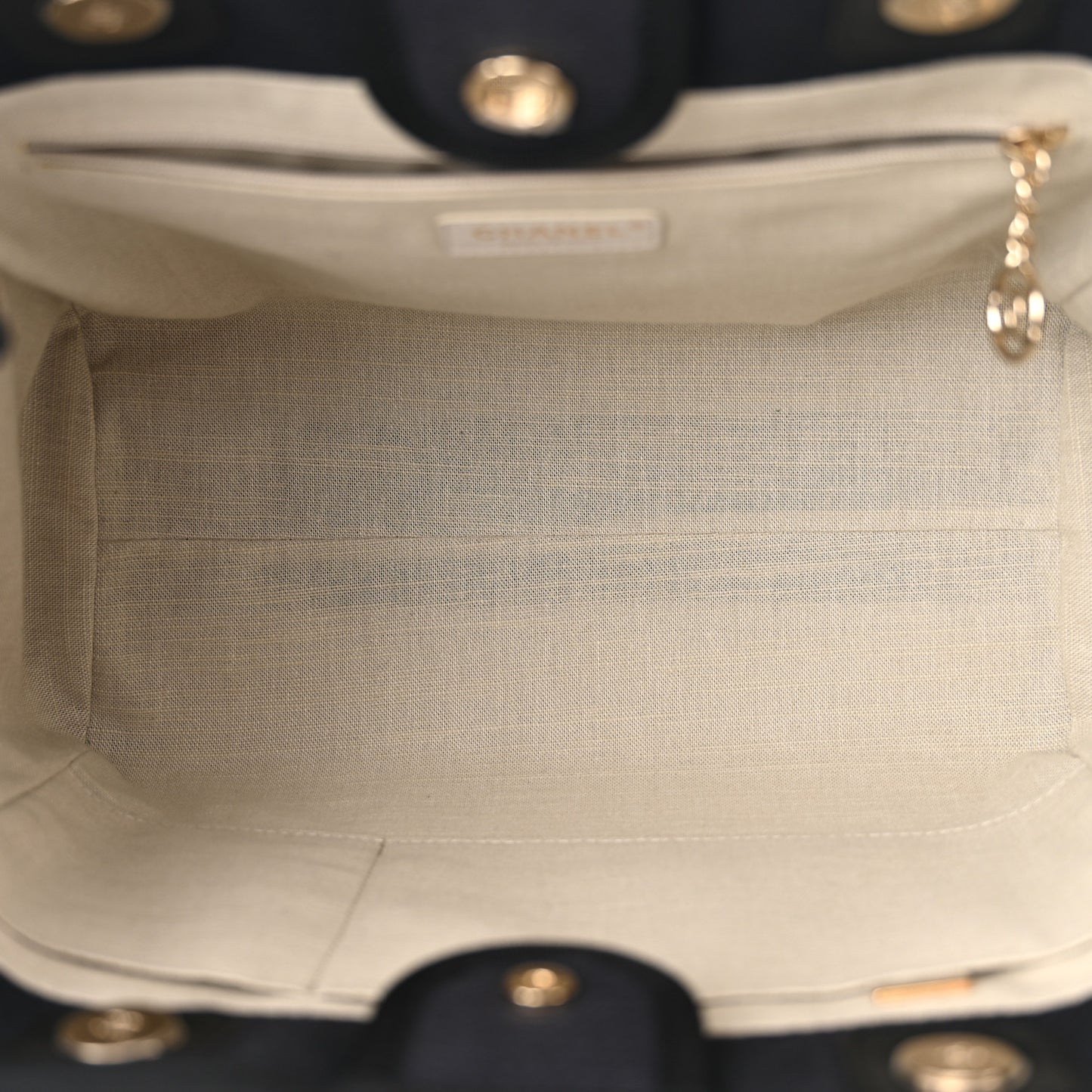 Mixed Fibers Small Deauville Tote Navy