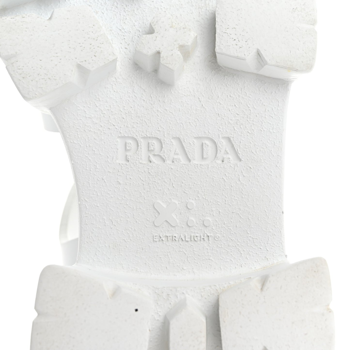 Foam Rubber Metal Triangle Logo Monolith 55mm Cage Sandals 40 White