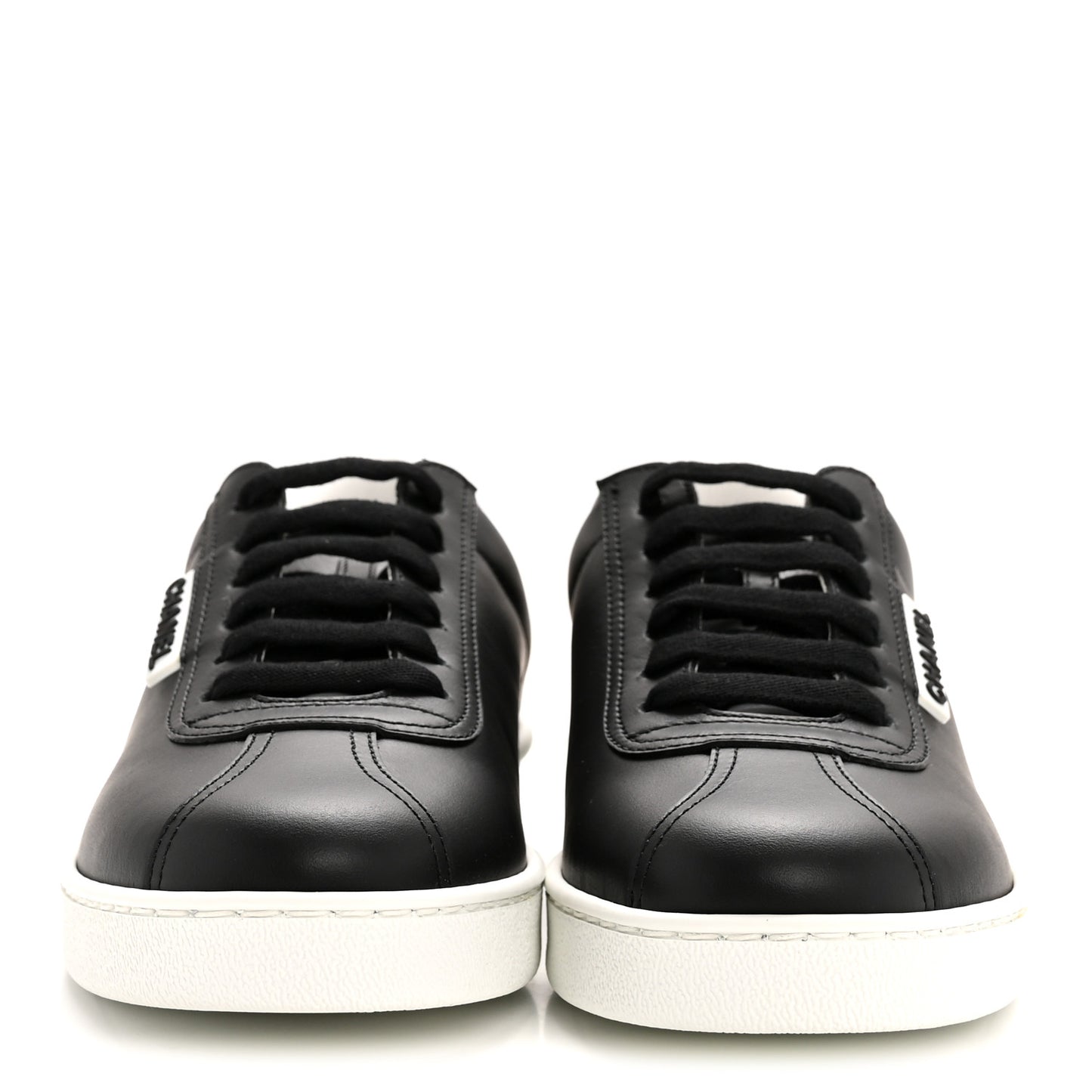 Calfskin CC Womens Sneakers 36 Black