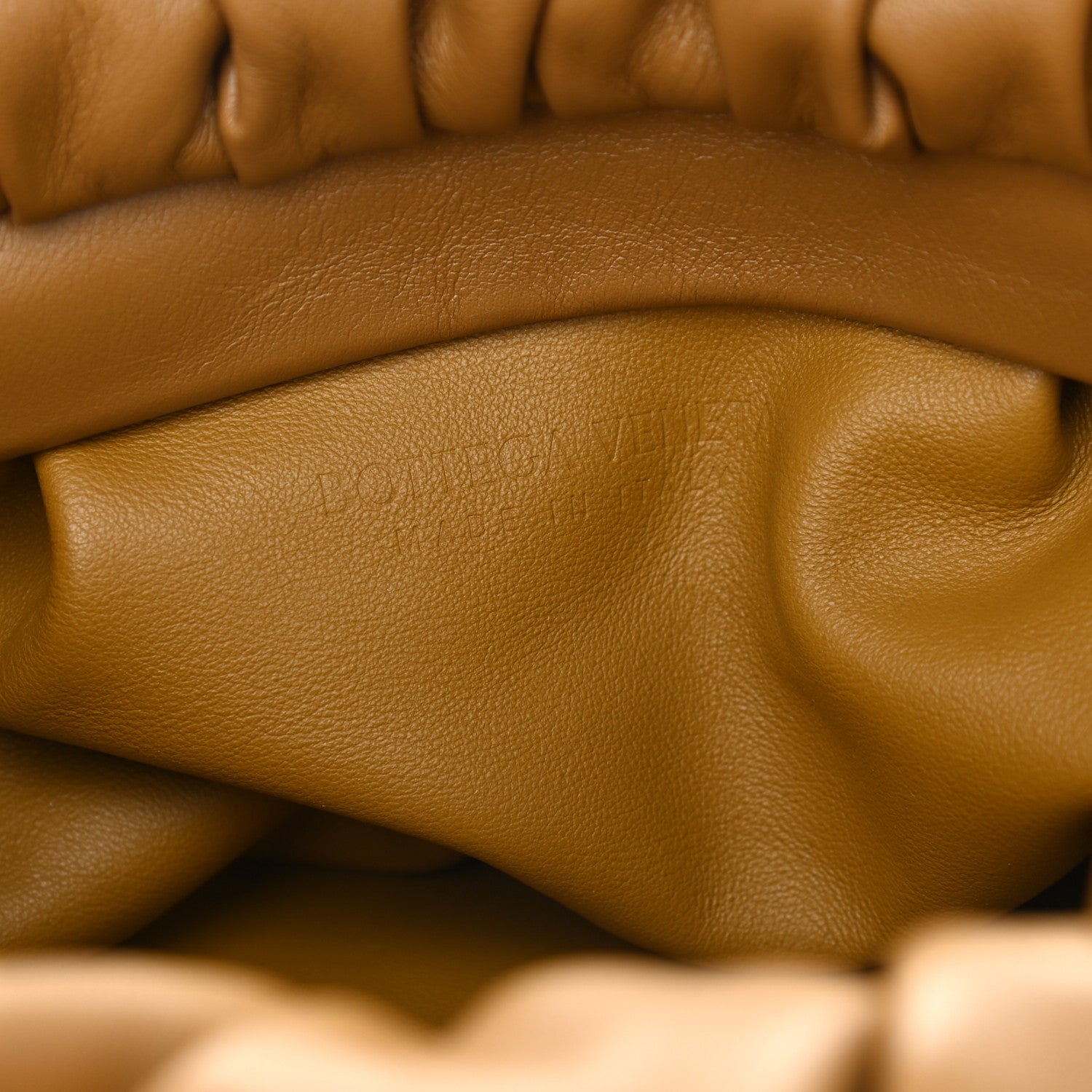 Bottega Veneta Calfskin The Pouch Chain Cammello 8 of 9