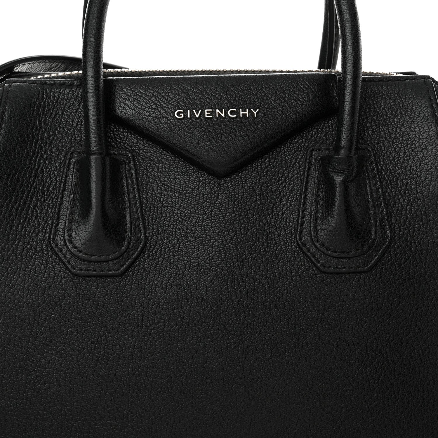 Givenchy Sugar Goatskin Woven Small Antigona Black White 8 of 15
