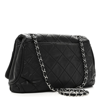 Chanel Calfskin Quilted CC Curvy Flap Black 3 of 11