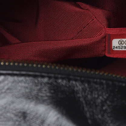 Chanel Tweed Calfskin Quilted Medium Gabrielle Hobo Ivory Black 7 of 10