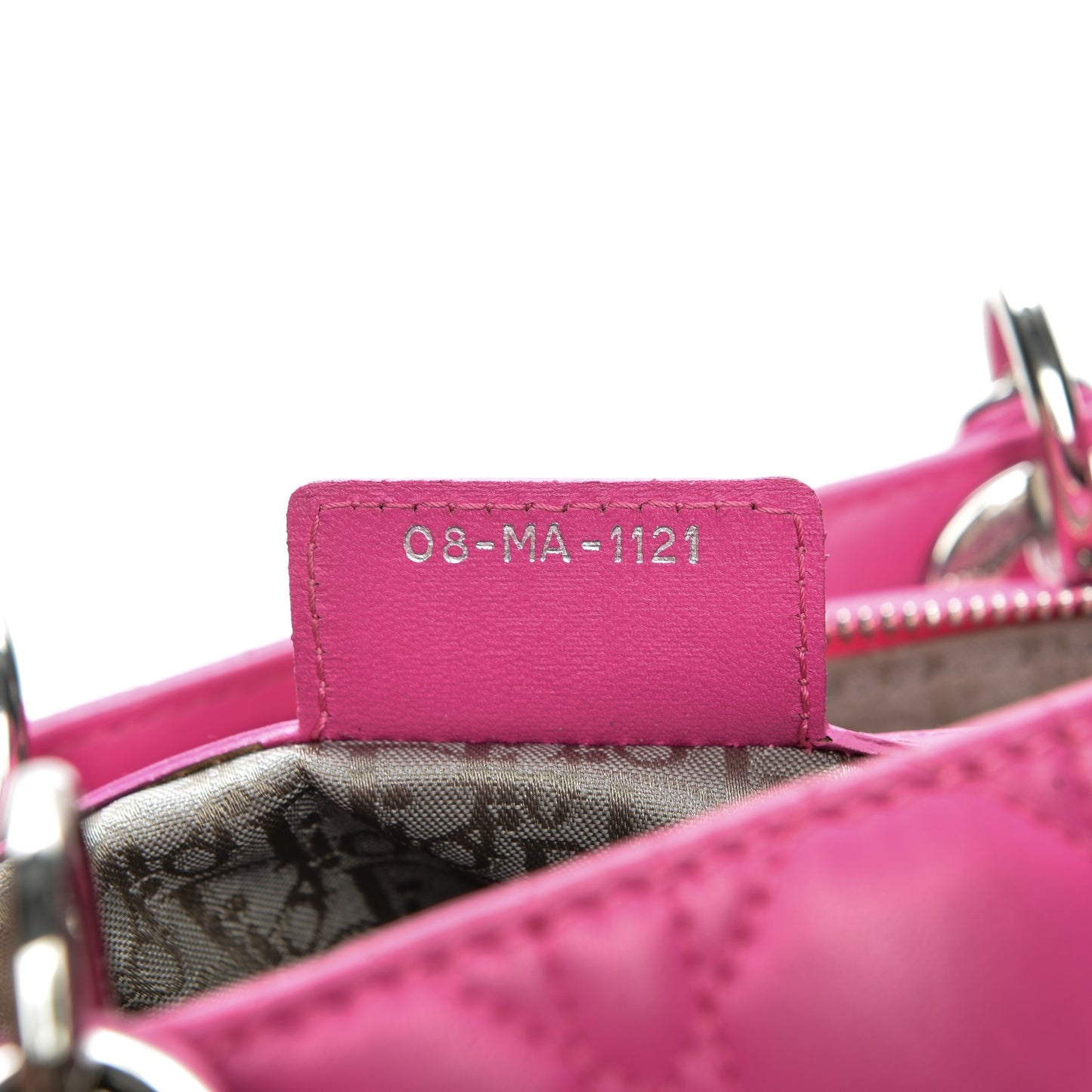 Lambskin Cannage Large Lady Dior Pink