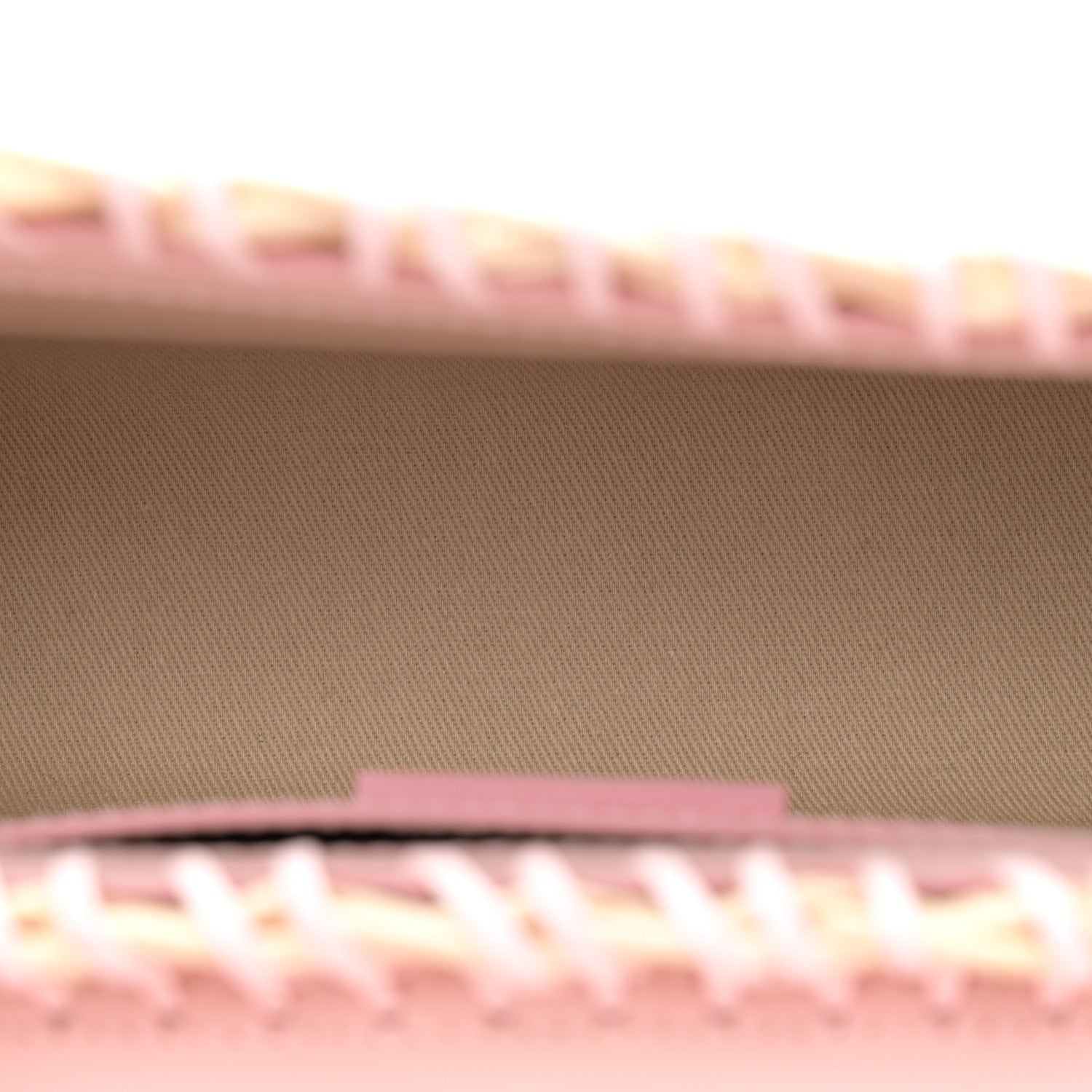 Jacquemus Glazed Calfskin Wicker Le Bambino Long Pale Pink 5 of 14