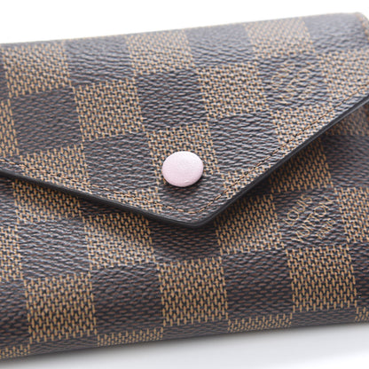 Louis Vuitton Damier Ebene Victorine Wallet Rose Ballerine 8 of 8