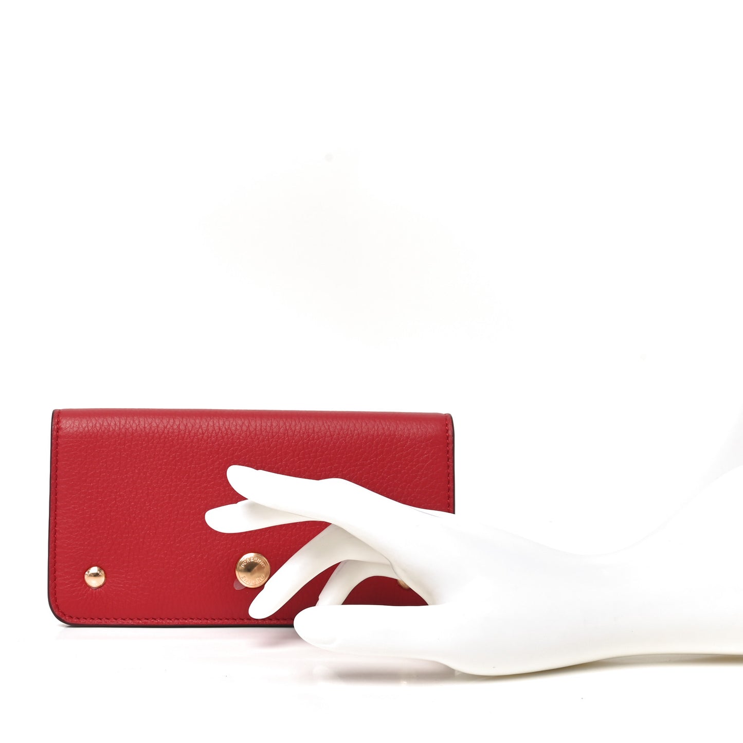 Marais Calfskin Rowe Continental Wallet Dark Carmine