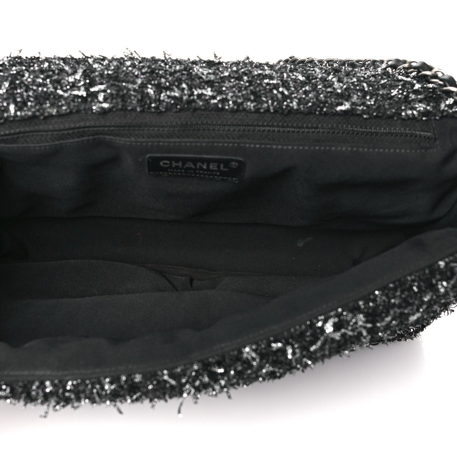 Chanel Glittered Tweed Quilted Jumbo Flap Multicolor 5 of 10