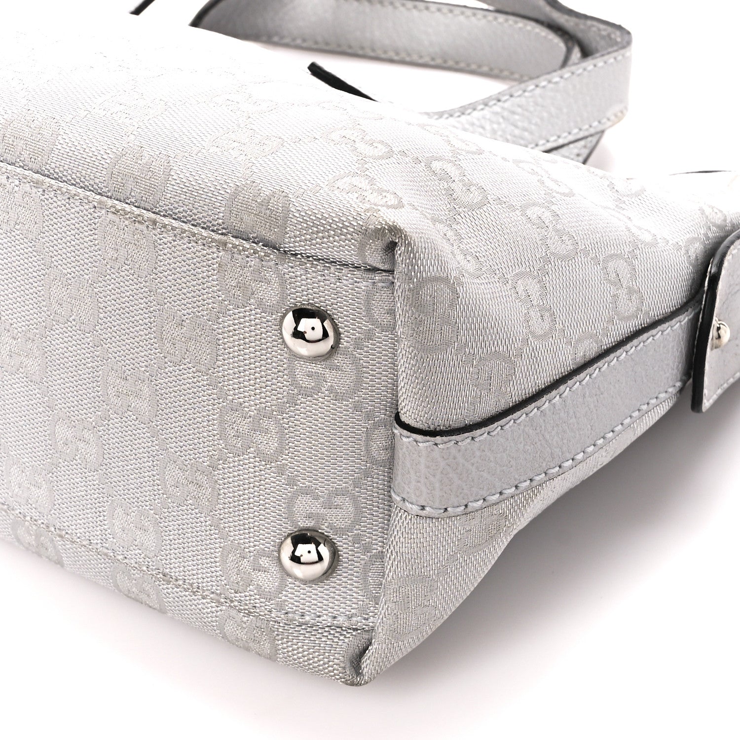 Gucci Monogram Small Boston Silver 10 of 10