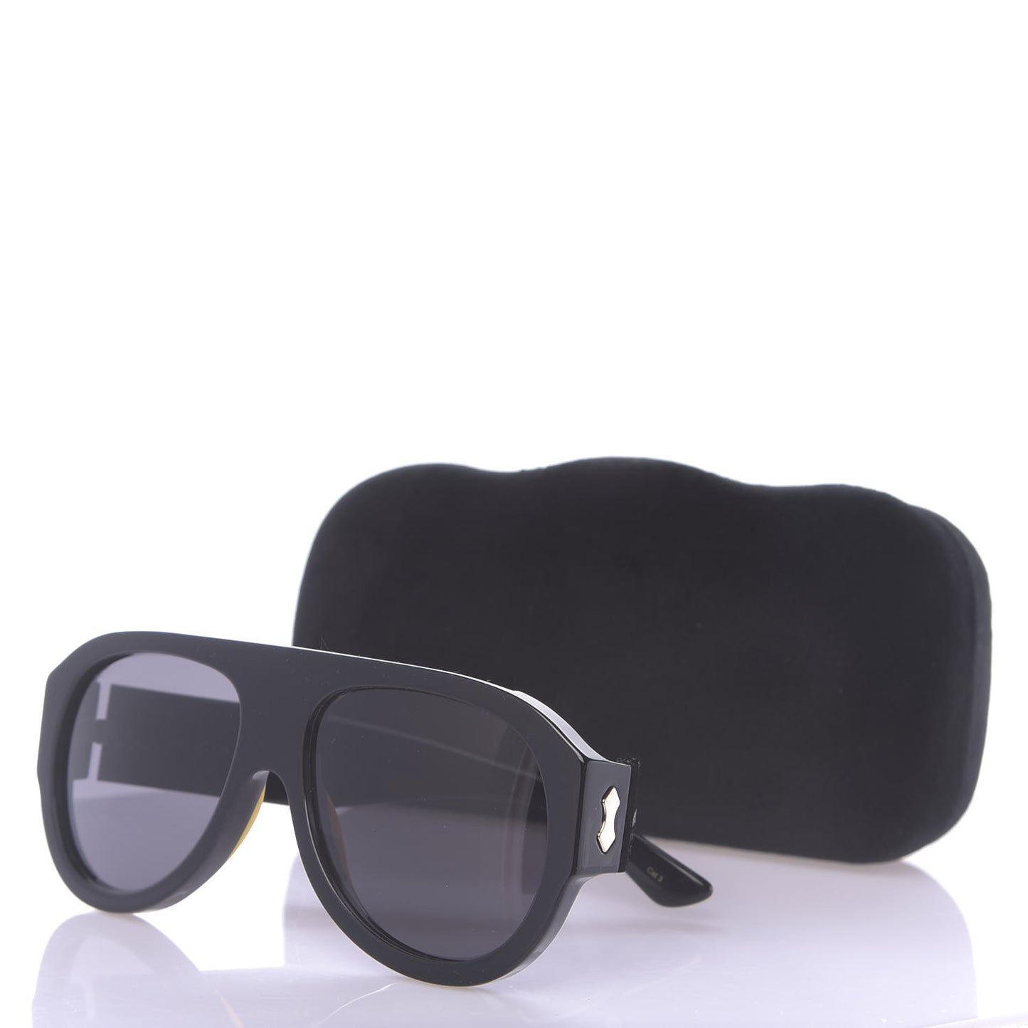 Acetate Aviator Sunglasses GG0668S Black