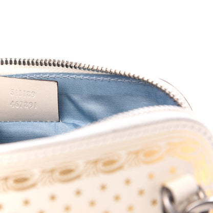 Gucci X SEGA Calfskin GUCCY Stars Mini Dome Shoulder Bag Mystic White Gold 7 of 11