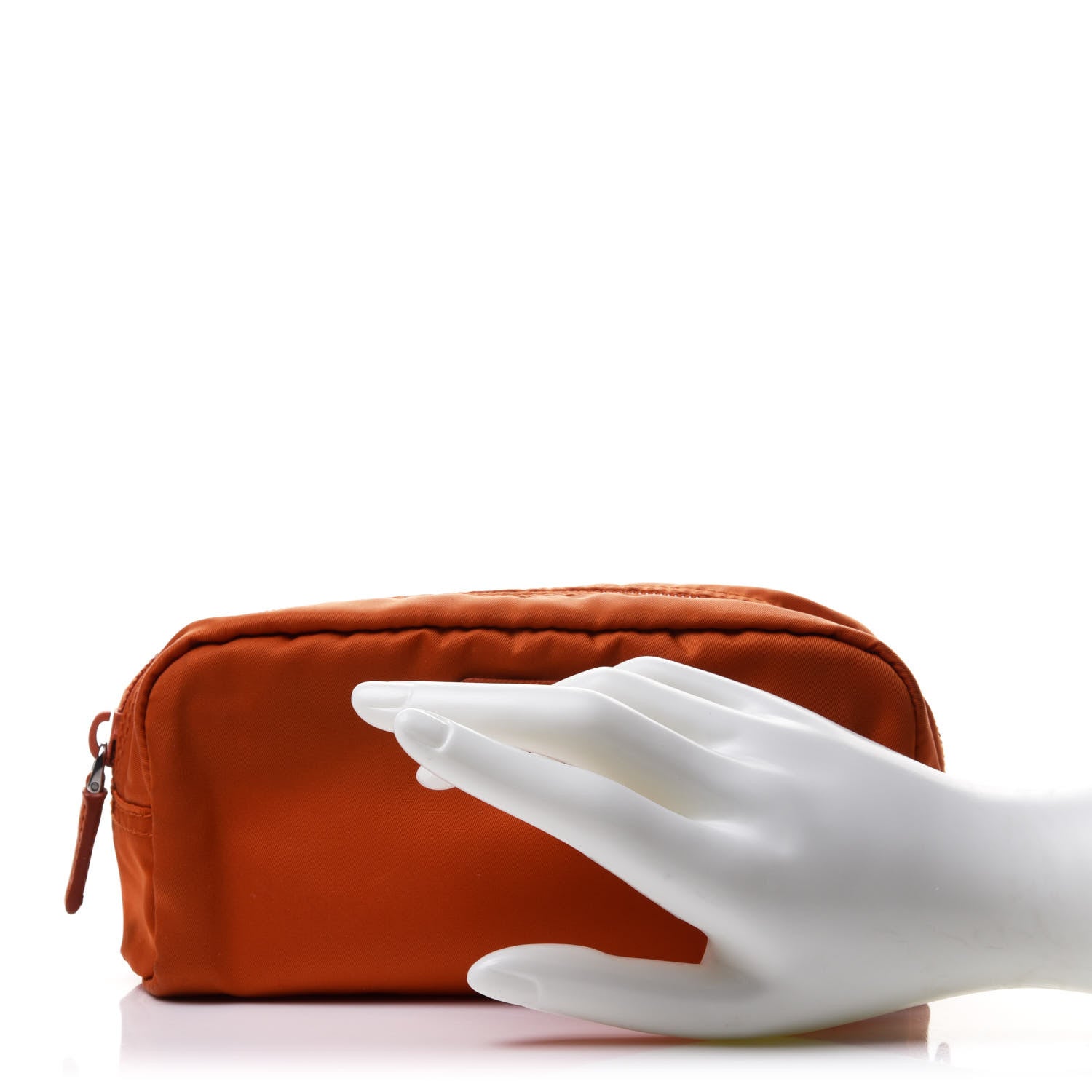 Prada Tessuto Nylon Pouch Papaya 2 of 12