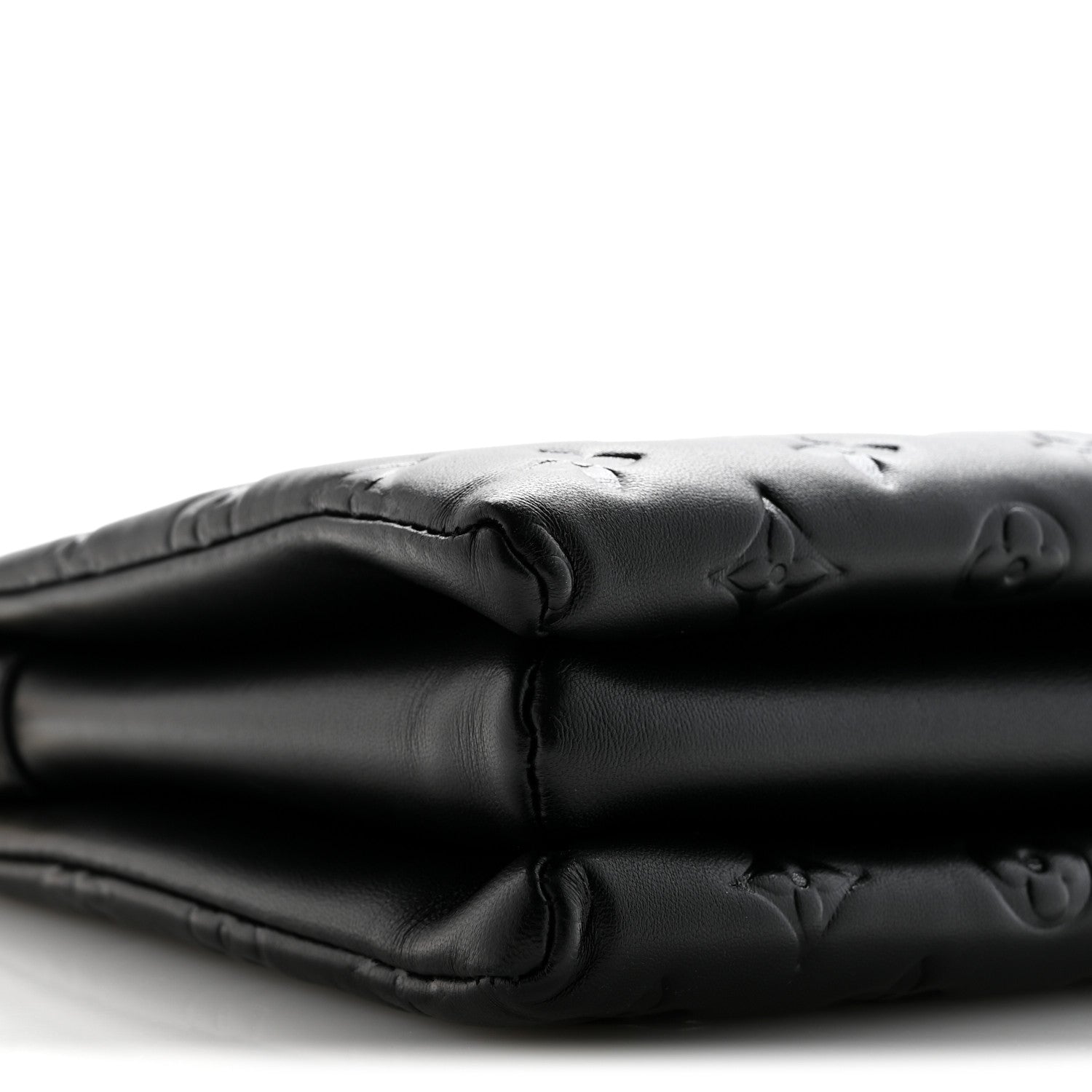Louis Vuitton Lambskin Embossed Monogram Coussin PM Black 8 of 10