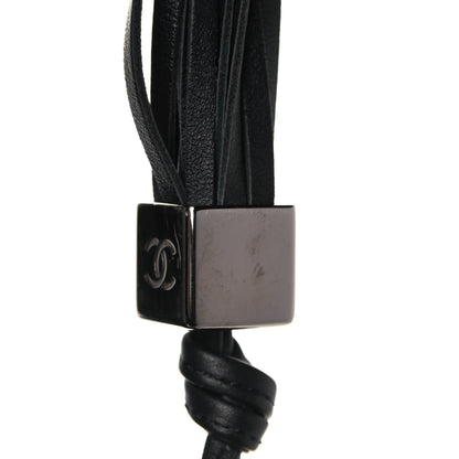 Chanel Calfskin Square Stitched Tassel Bag Black 12 of 12