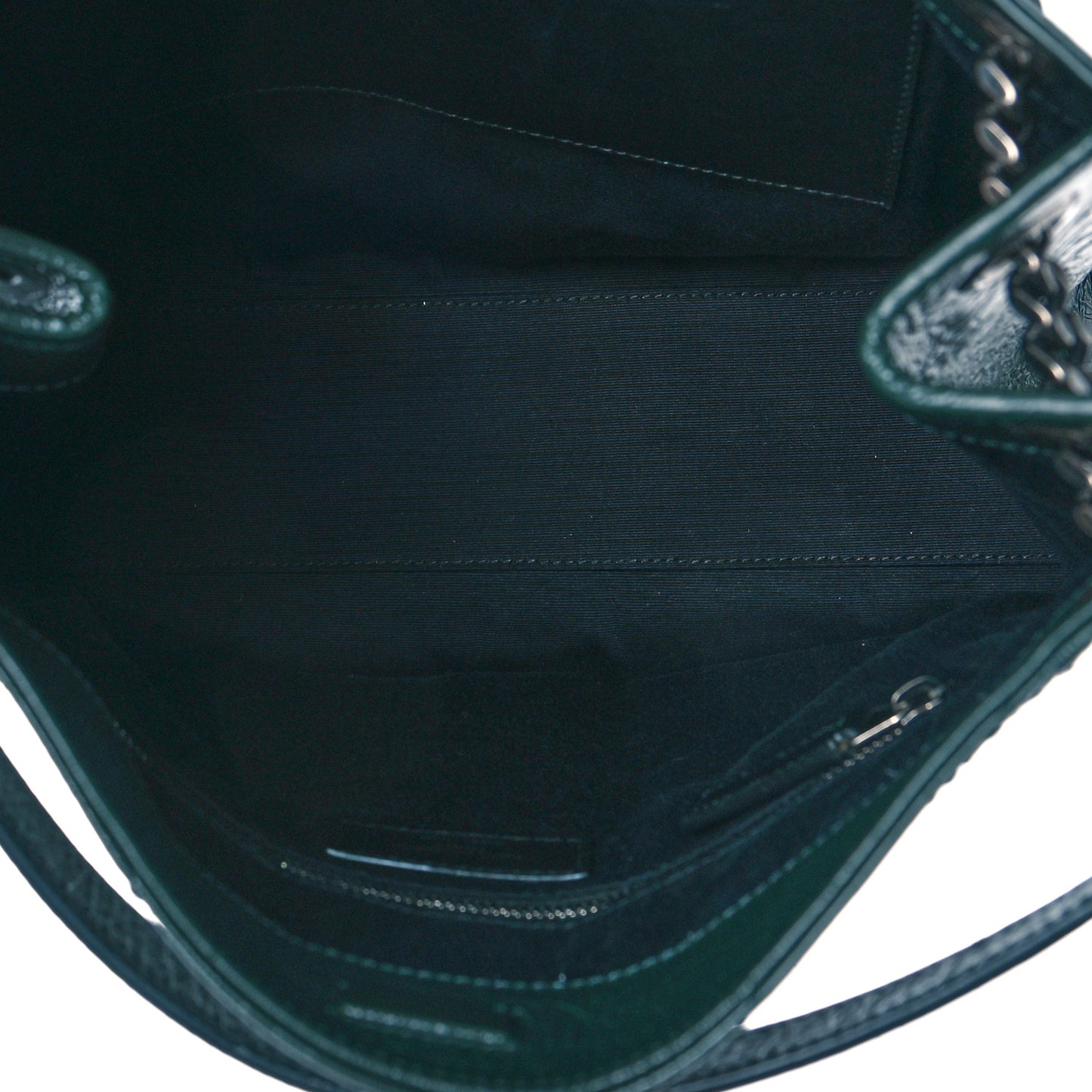 Crinkled Calfskin Matelasse Monogram Medium Niki Shopper Tote New Vert