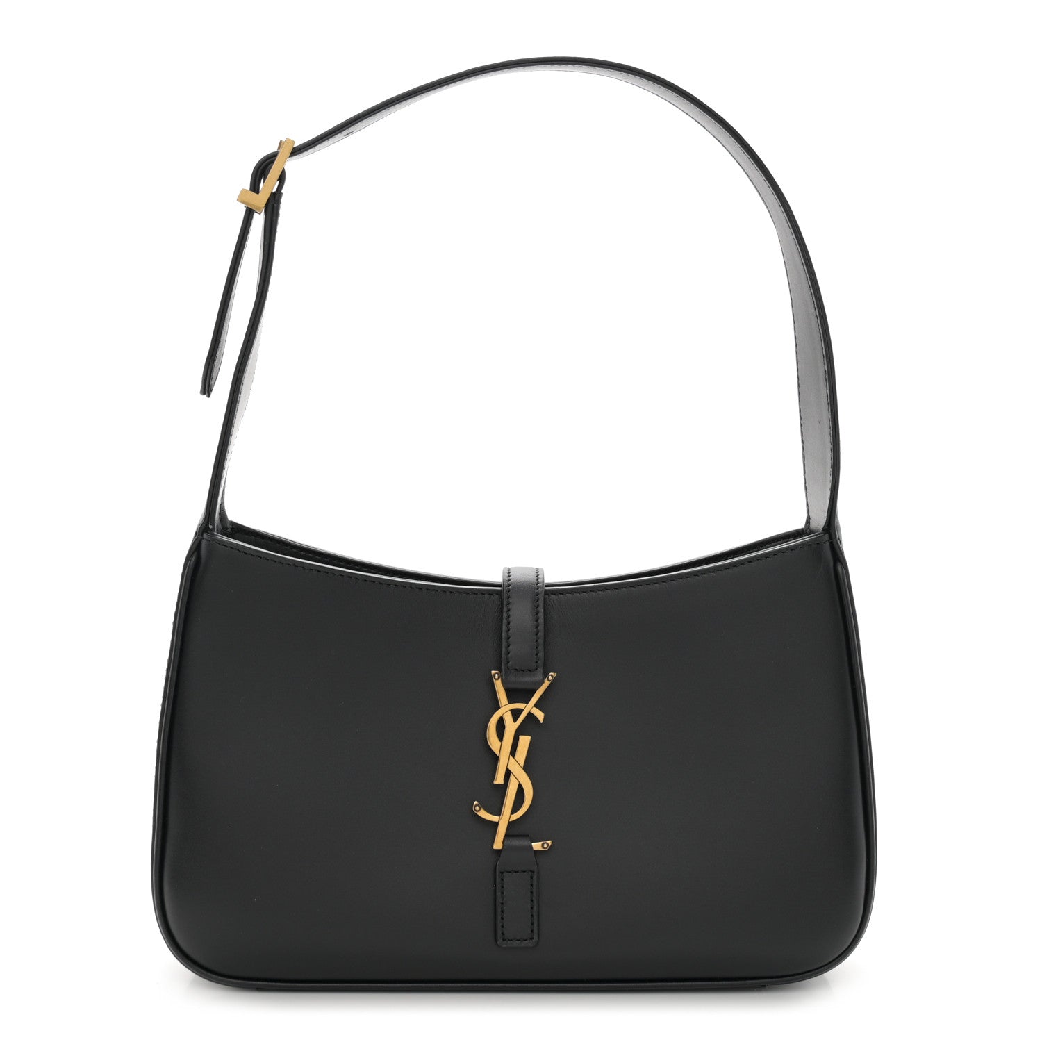 Saint Laurent Smooth Calfskin Le 5 A 7 Hobo Black 1 of 11
