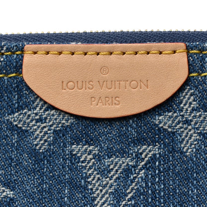 Louis Vuitton Monogram Denim Key Pouch Denim Blue 6 of 7