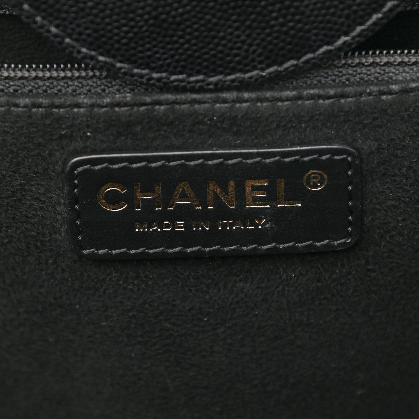 Caviar Small Studded Deauville Tote Black