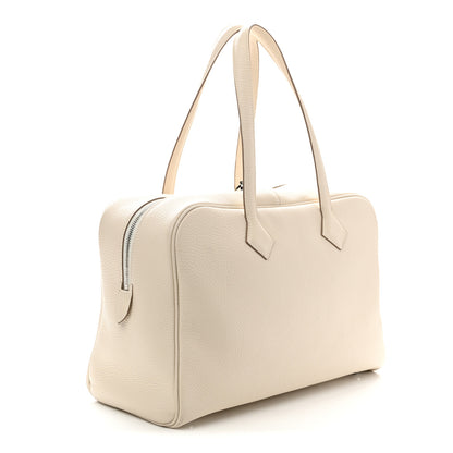 Hermes Taurillon Clemence Victoria II 35 Craie 3 of 10