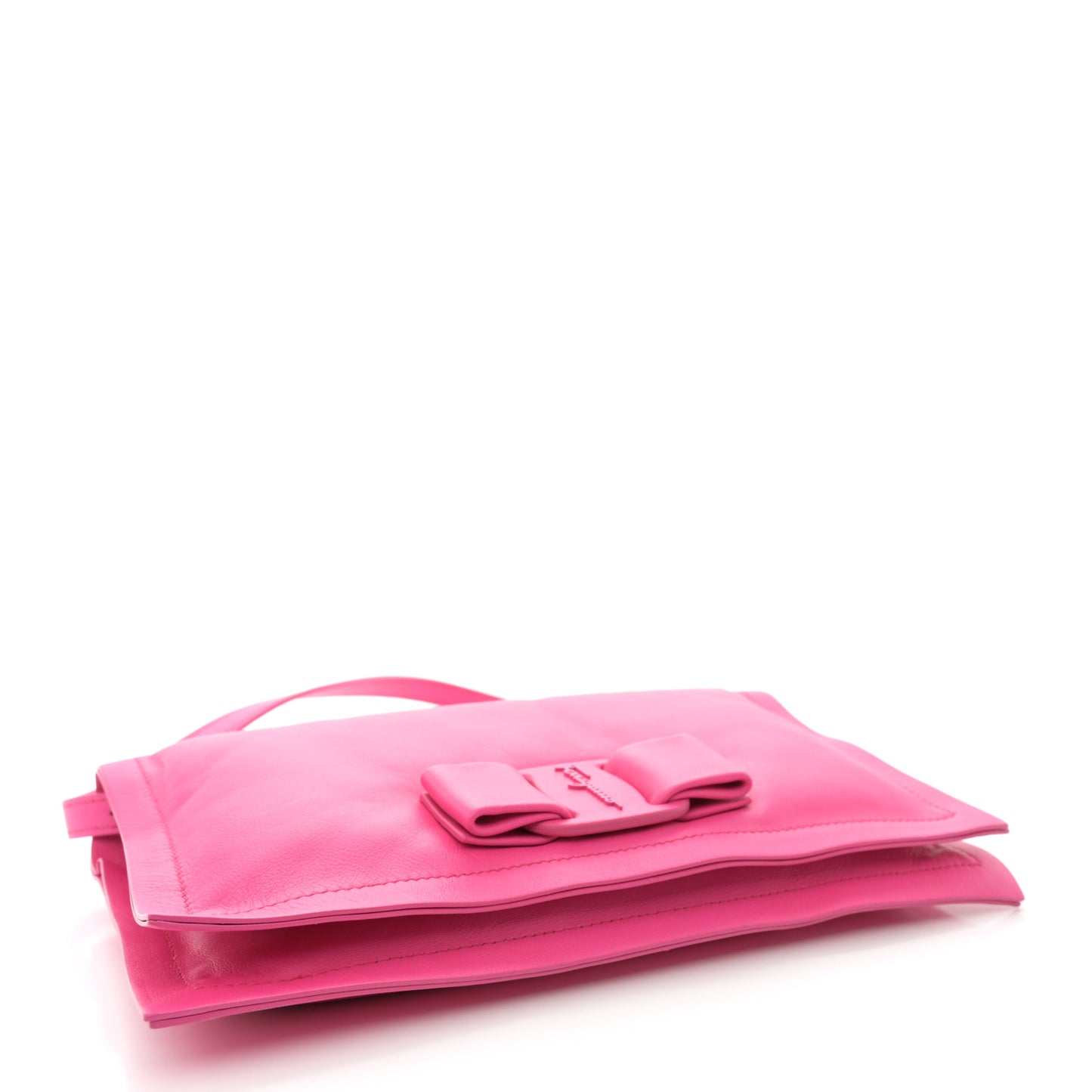 Calfskin Mini Viva Bow Shoulder Bag Hot Pink
