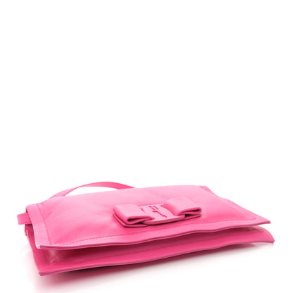 Salvatore Ferragamo Calfskin Mini Viva Bow Shoulder Bag Hot Pink 4 of 9