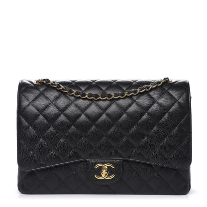 Chanel Caviar Quilted Maxi Double Flap Black 1 of 15