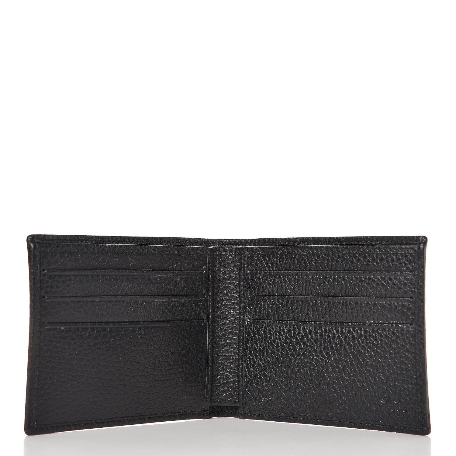 Gucci Denim Monogram Bi-Fold Wallet Black 5 of 8