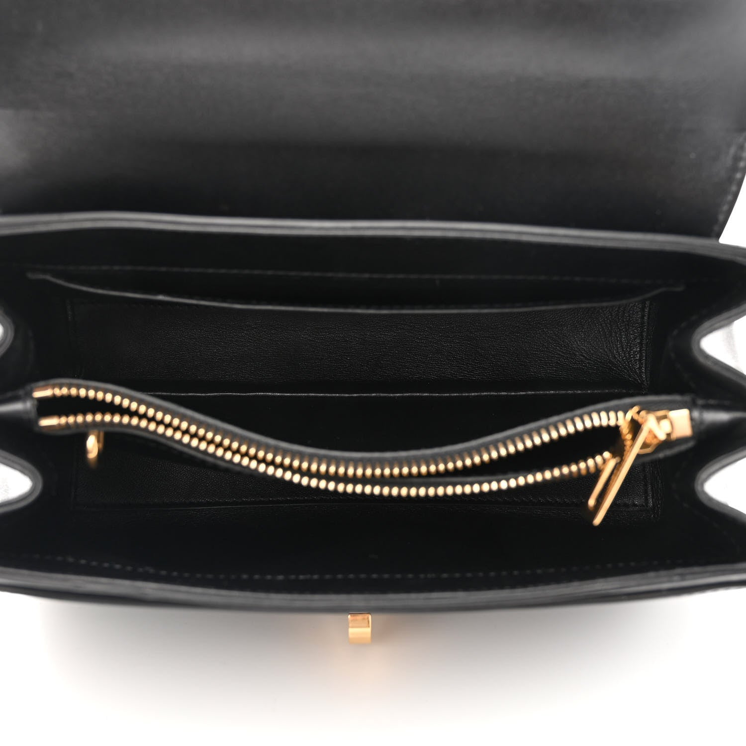 Celine Satinated Calfskin Small 16 Top Handle Bag Black 5 of 14