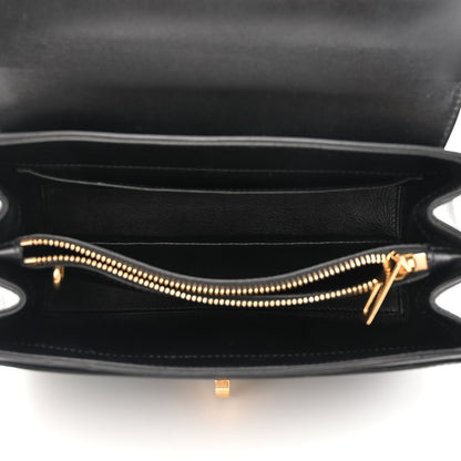 Celine Satinated Calfskin Small 16 Top Handle Bag Black 5 of 14