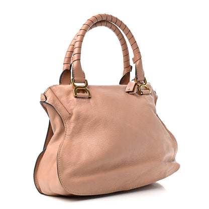 Chloe Calfskin Medium Marcie Satchel Peach Pink 3 of 9