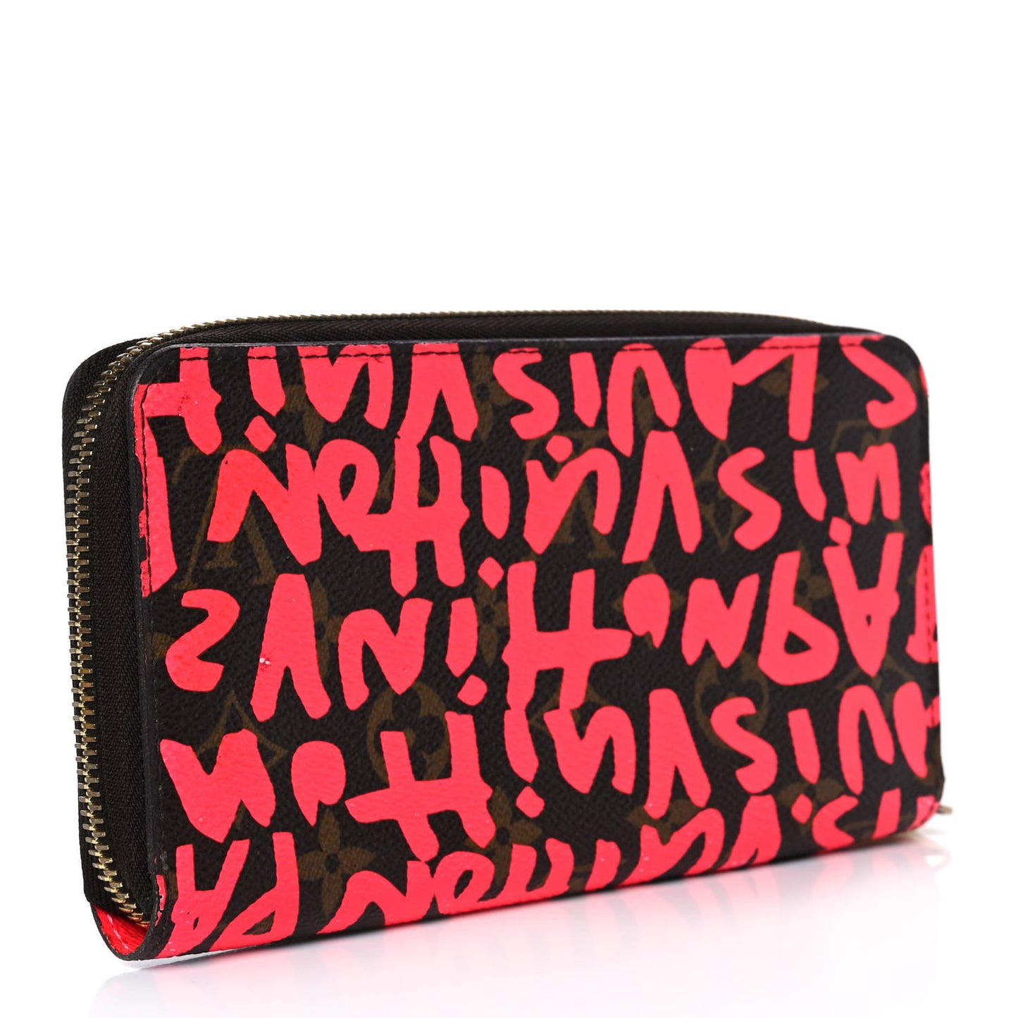 Monogram Graffiti Zippy Wallet Fuchsia