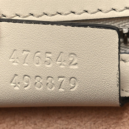 Gucci Calfskin Sylvie Web Queen Margaret Shoulder Bag Mystic White Black 7 of 11
