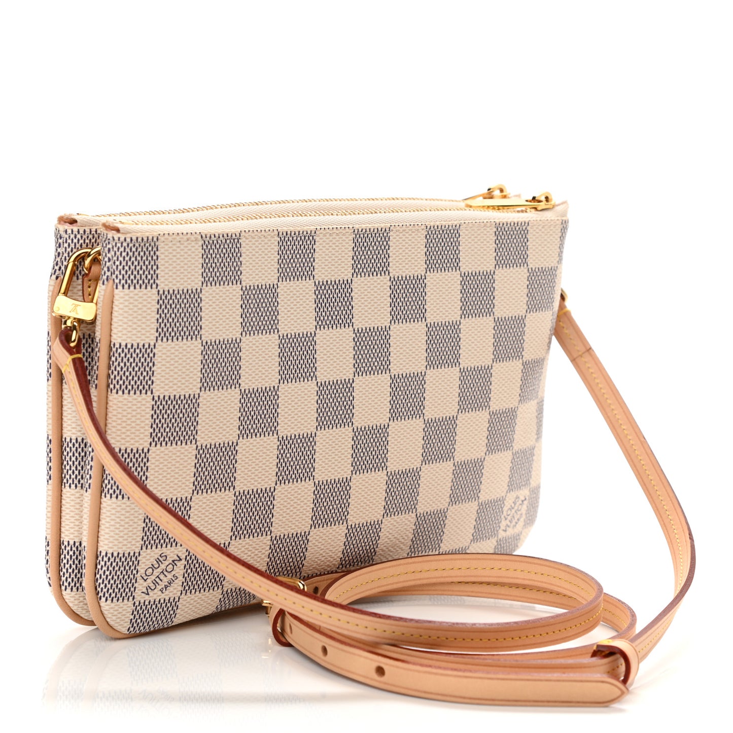 Damier Azur Double Zip Pochette