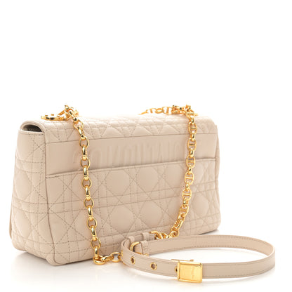 Christian Dior Supple Calfskin Cannage Medium Caro Bag Beige 3 of 12
