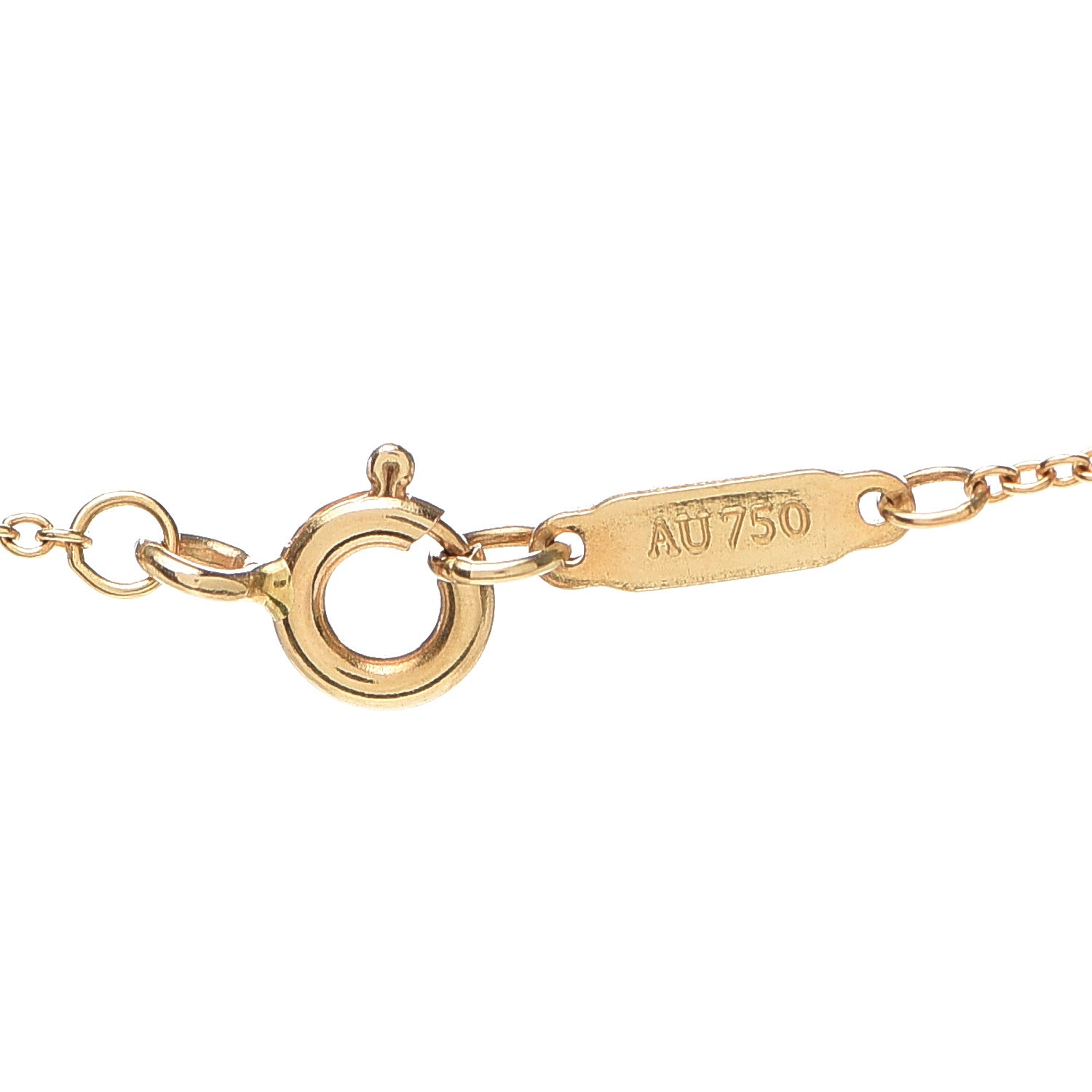 Tiffany 18K Yellow Gold Mini Heart Lock Pendant Necklace 4 of 4