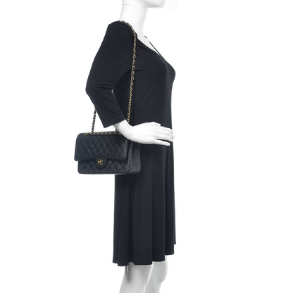 Chanel Caviar Quilted Medium Double Flap Black 3 of 12