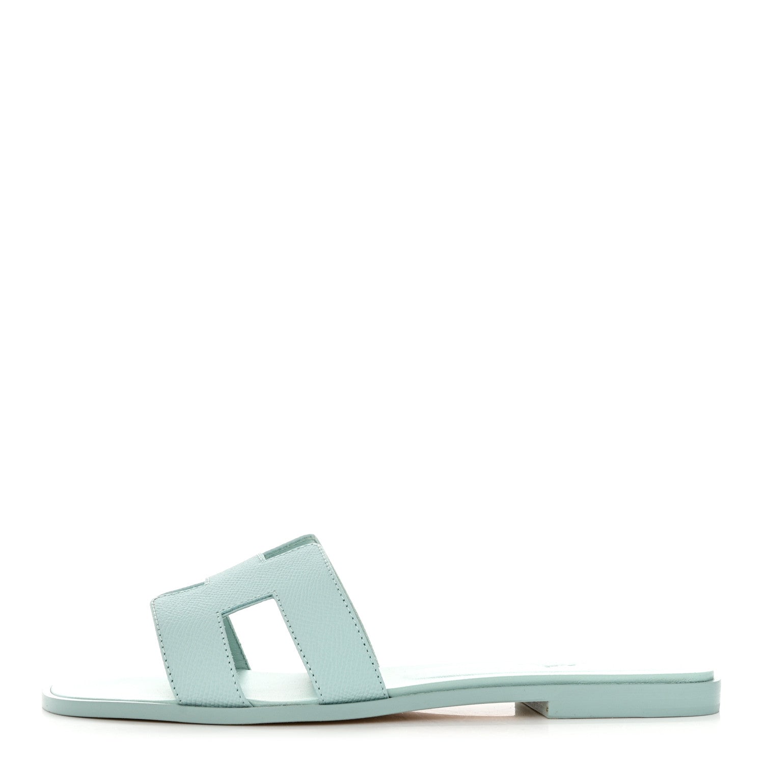 Hermes Epsom Oran Sandals 40 Vert Embrun 1 of 10