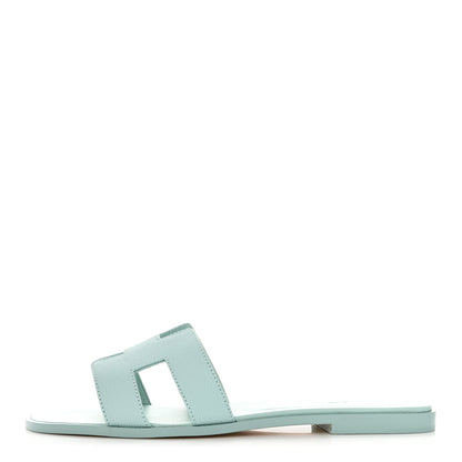Hermes Epsom Oran Sandals 40 Vert Embrun 1 of 10