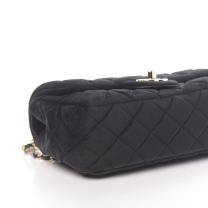 Chanel Velvet Quilted Mini Rectangular Pearl Crush Flap Black 9 of 10
