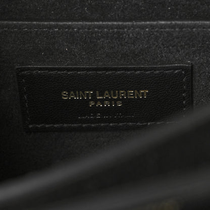 Saint Laurent Calfskin Medium Monogram Sunset Black 6 of 9