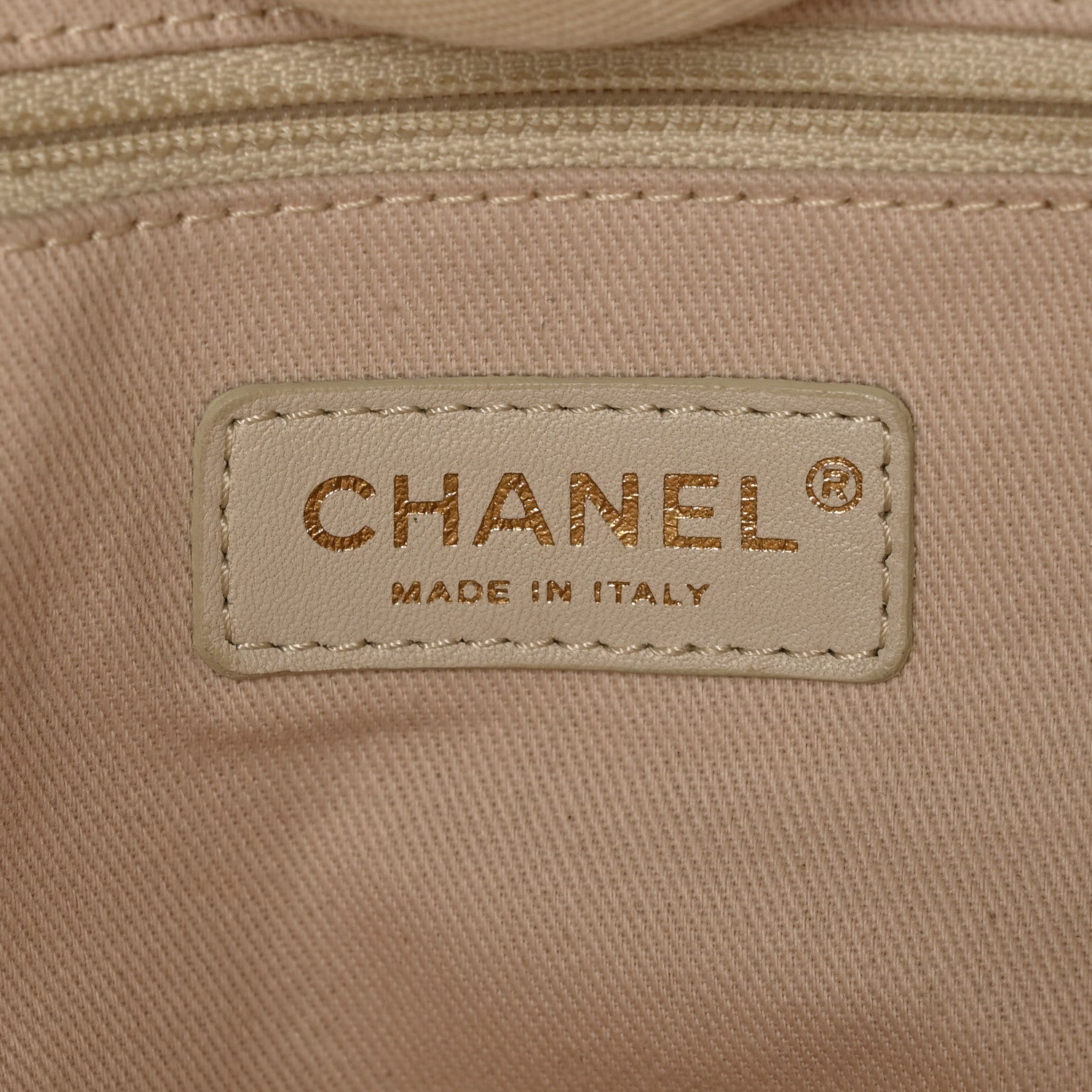Chanel Mixed Fibers Calfskin Medium Deauville Tote Light Beige 7 of 13