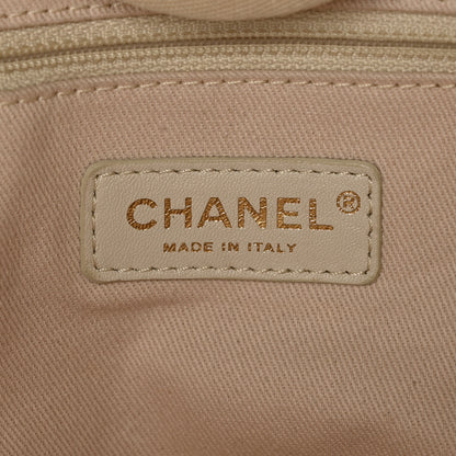 Chanel Mixed Fibers Calfskin Medium Deauville Tote Light Beige 7 of 13