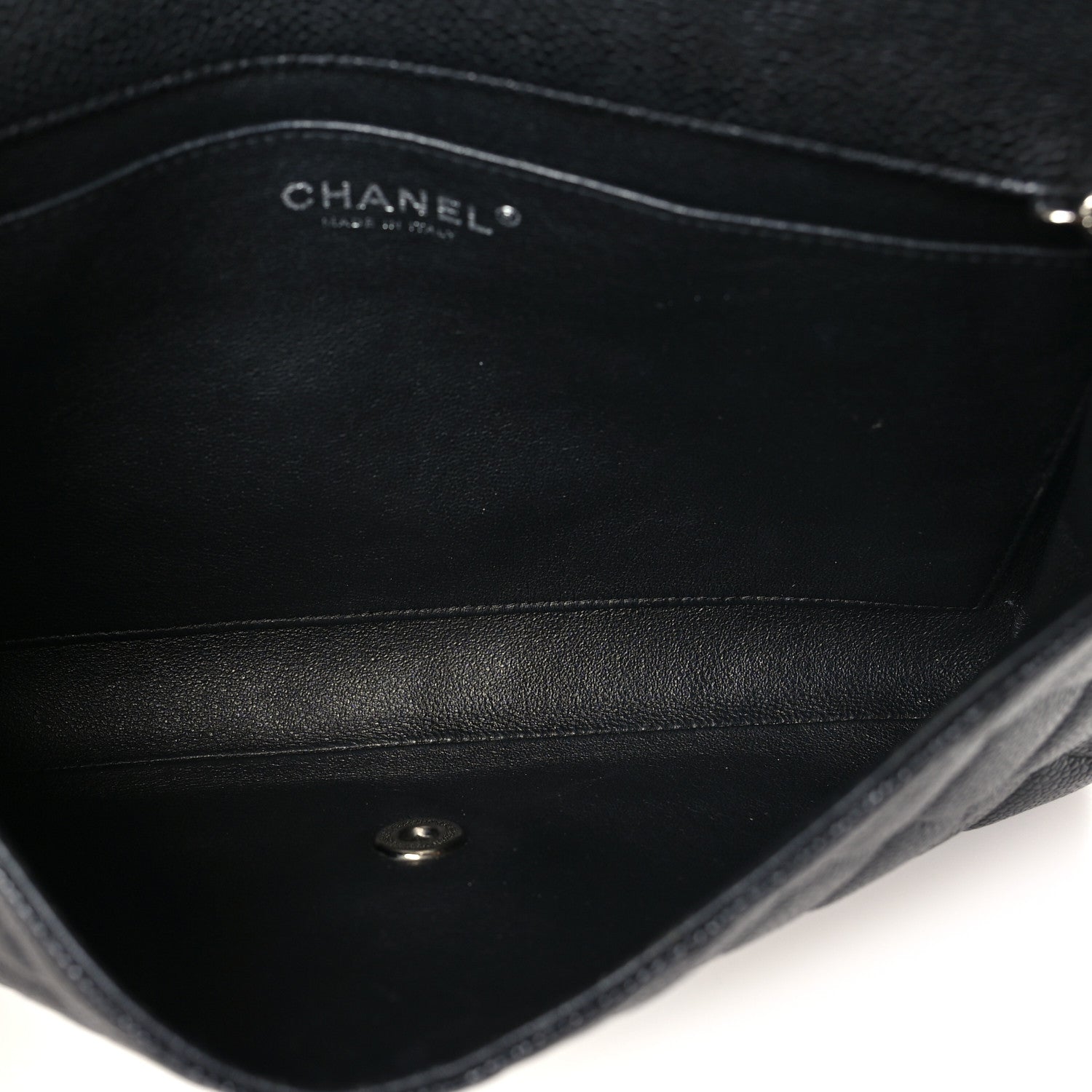 Chanel Caviar Quilted Clutch With Chain Flap Black 5 of 10