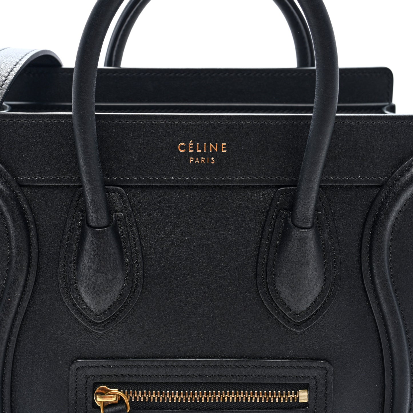 Smooth Calfskin Nano Luggage Black
