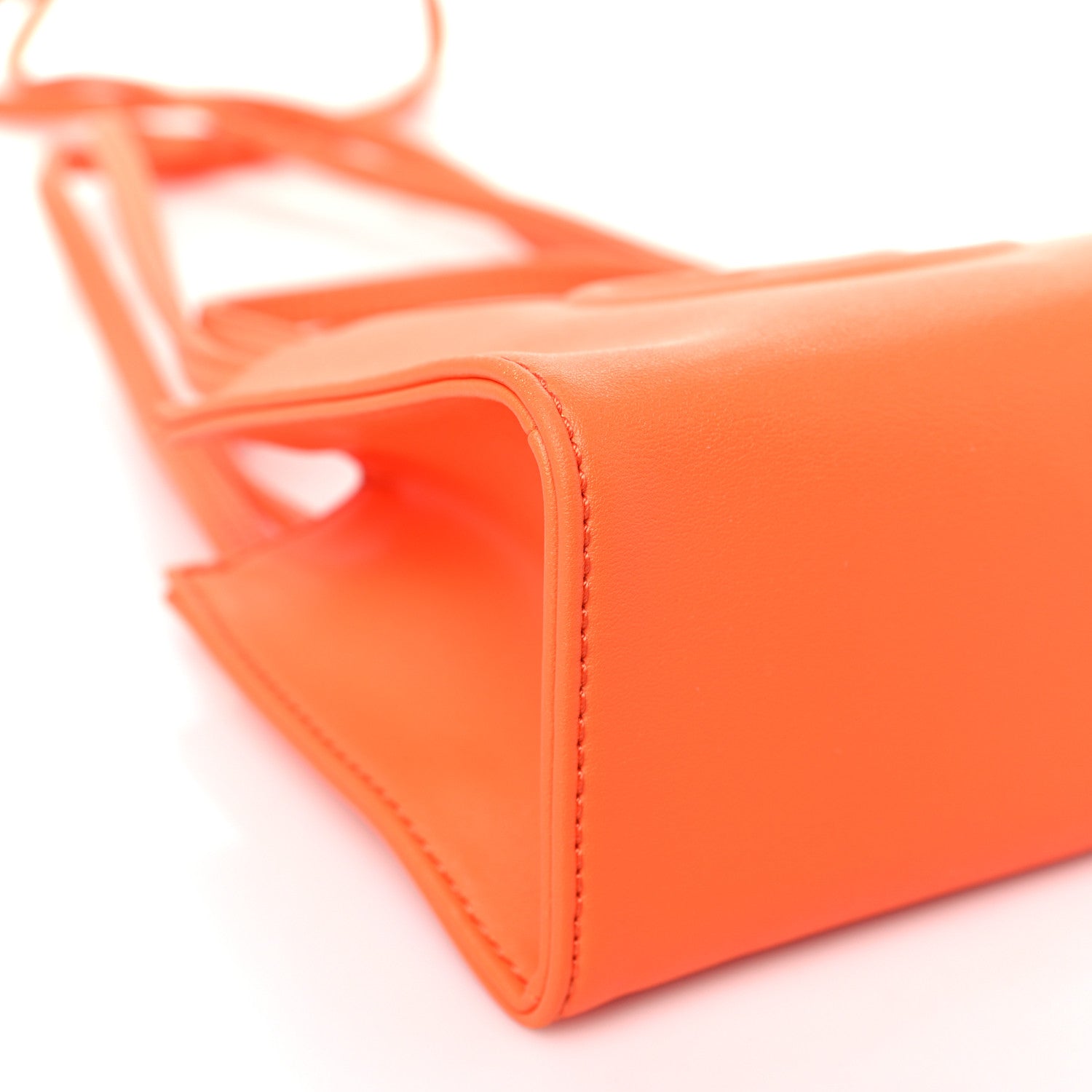 Telfar Vegan Leather Small Shopping Bag Orange 7 of 8