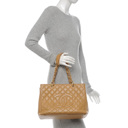 Chanel Caviar Quilted Grand Shopping Tote GST Beige 2 of 7